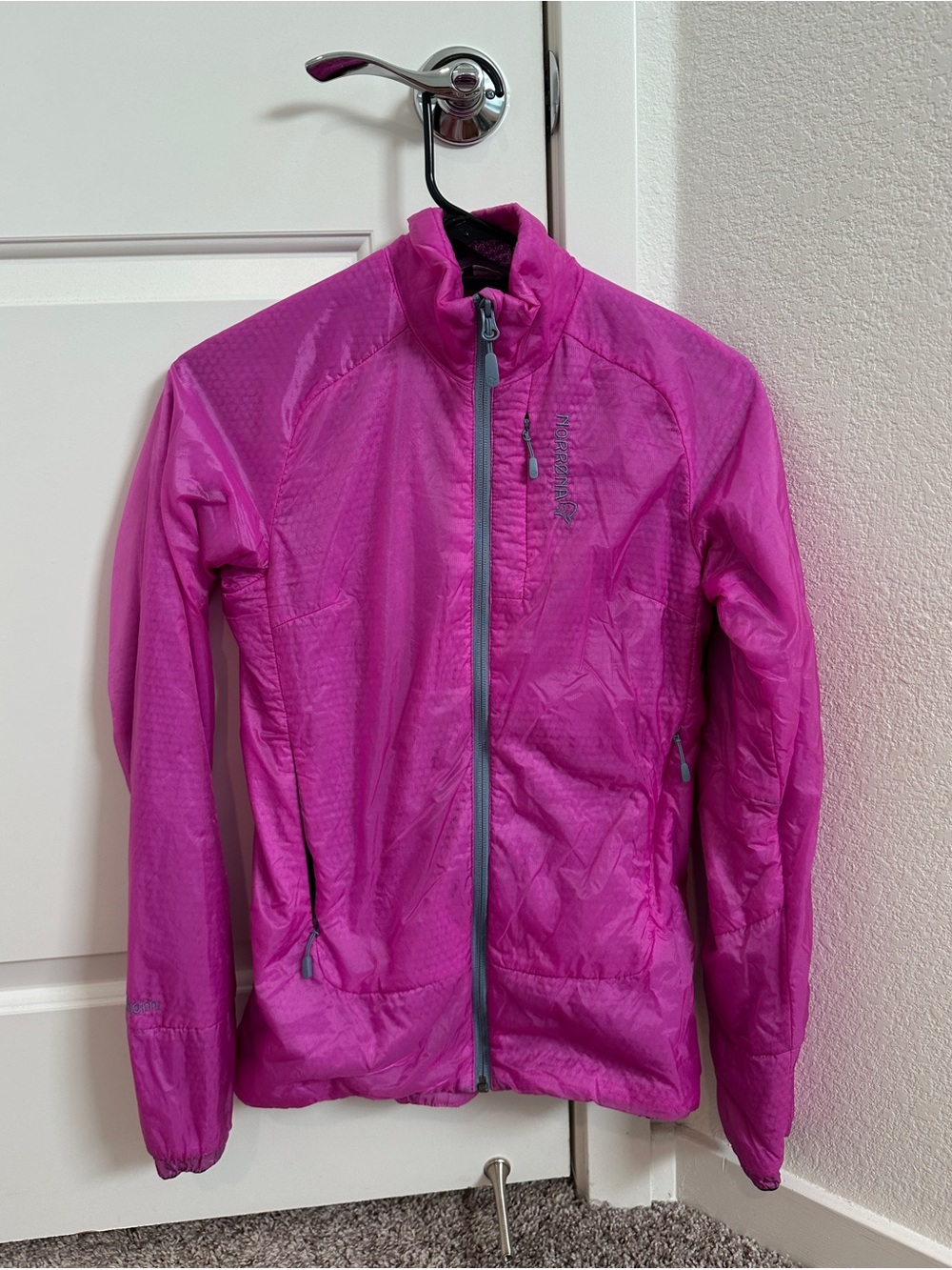 Norrona Bitihorn Alpha60 Jacket in Purple / Pink color size XS